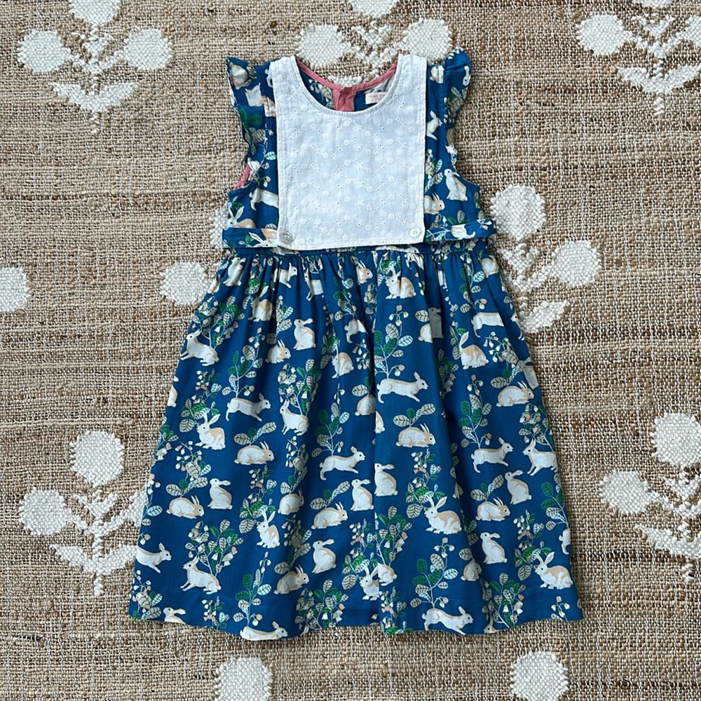 Pink Chicken Bunny Print Dress